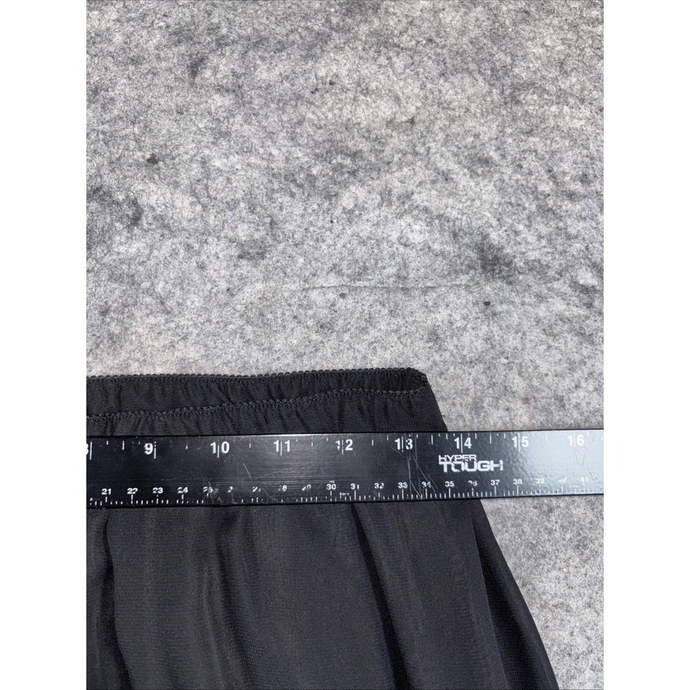 Alex Evenings Pants Women's Large Black Wide Leg Chiffon Evening Flowy Sheer - Picture 5 of 7